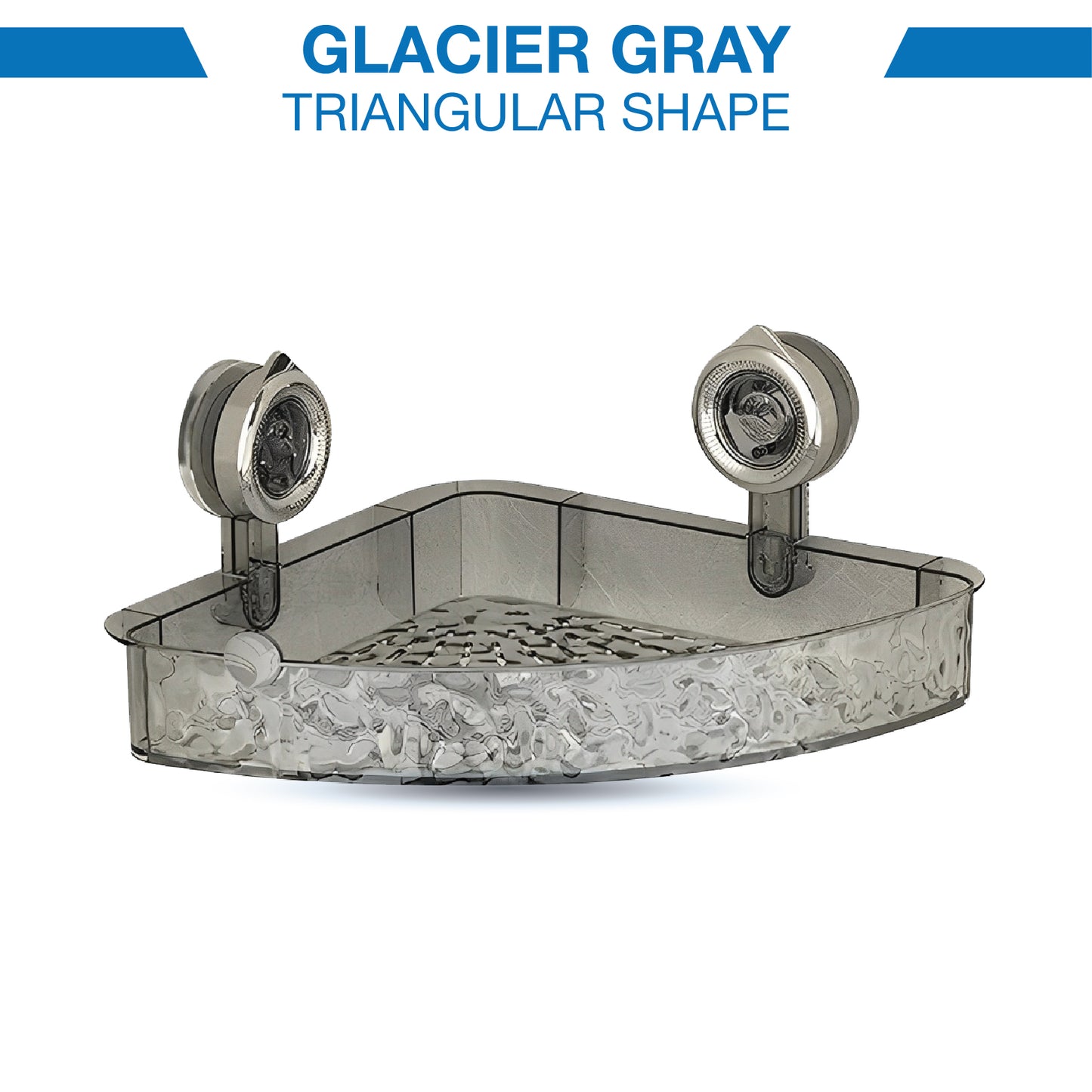 DOMIVIEW™ UltraGrip Shower Caddy – No-Drill, Rustproof & Reusable with Hooks