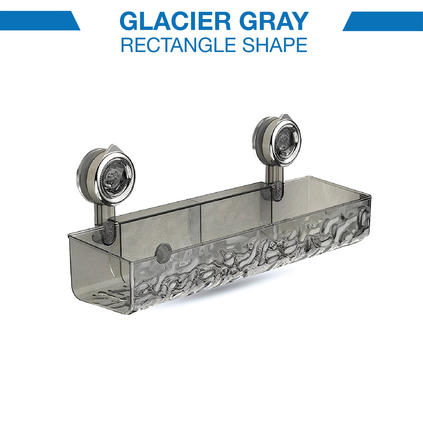 DOMIVIEW™ UltraGrip Shower Caddy – No-Drill, Rustproof & Reusable with Hooks